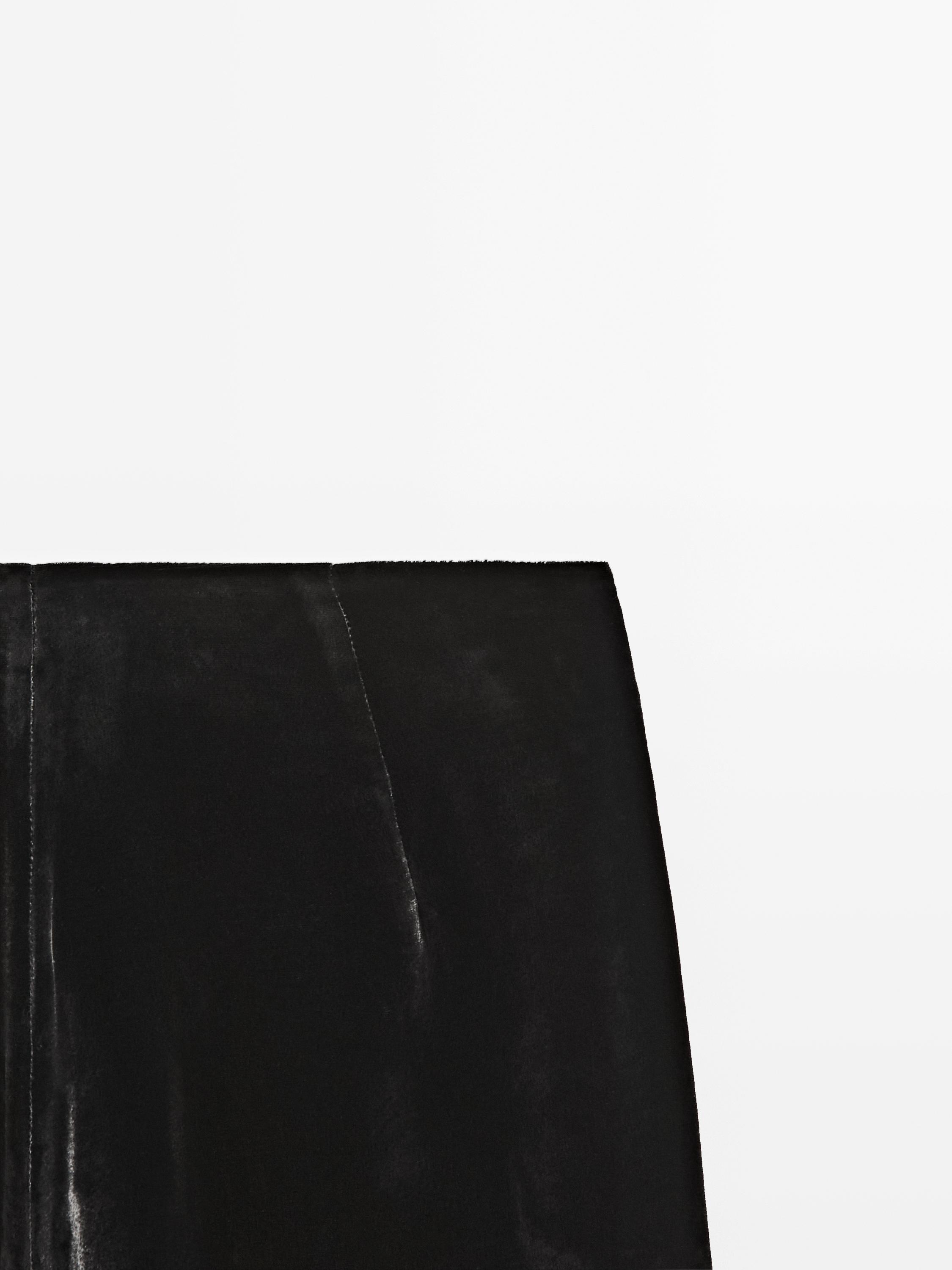 Pantalon large en velours